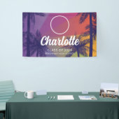 熱帯性ヤシの木の卒業バナー 横断幕 (トレードショー)