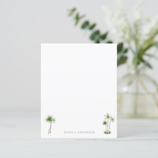 熱帯性ヤシの木の名前の文房具 (スタンド正面)