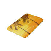 熱帯性ヤシの木の夏の背景 バスマット (アングル)