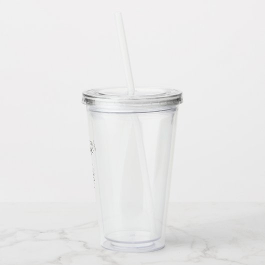 熱帯性ヤシの木の植物のエレガント葉 アクリルタンブラー (左)