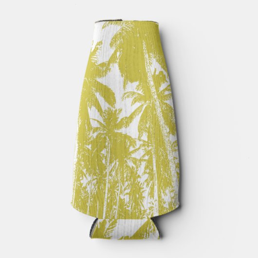 熱帯性ヤシの木の模様 ボトルクーラー (正面)