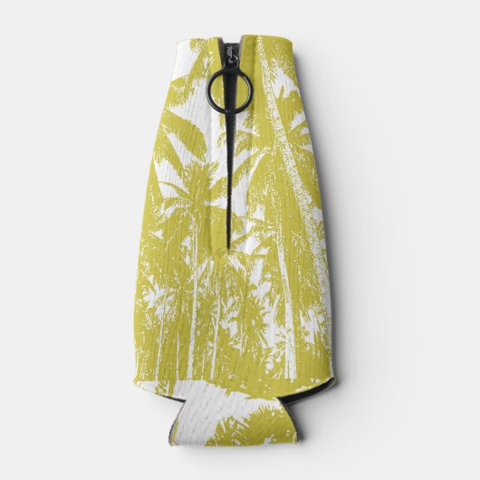 熱帯性ヤシの木の模様 ボトルクーラー (裏面)