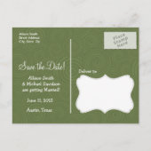 熱帯性ヤシの木パターン 案内ポストカード (裏面)