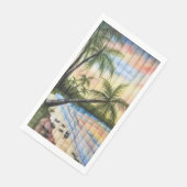 熱帯性ヤシの木ビーチブラインド (コーナー)