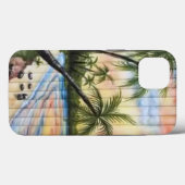 熱帯性ヤシの木ビーチブラインド Case-Mate iPhoneケース (裏面 (横))