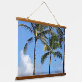 熱帯性ヤシの木36x26" 吊り下げ型タペストリー (傾斜あり)