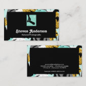 熱帯性ヤシの木 | カメラマン保持カメラ 名刺 (正面/裏面)