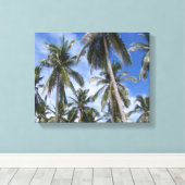 熱帯性ヤシの木 キャンバスプリント (インサイチュ (ウッドフロア))