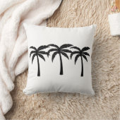 熱帯性ヤシの木 クッション (ブランケット)