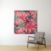 熱帯性ヤシの木：シームレスパターン タペストリー (インサイチュ)