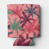 熱帯性ヤシの木：シームレスパターン 缶クーラー (裏面)