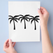 熱帯性ヤシの木 チラシ (手)