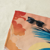 熱帯性ヤシの木 ビーチタオル (インサイチュ)