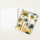 熱帯性ヤシの木 | ビーチ水絵を描色 プランナー手帳 (ディスプレー)