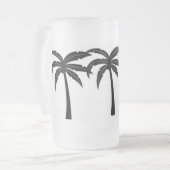 熱帯性ヤシの木 フロストグラスビールジョッキ (正面左)