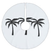 熱帯性ヤシの木 ブラッシュドポリエステルツリースカート (正面)