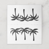 熱帯性ヤシの木 プレイスカード (外部開封)