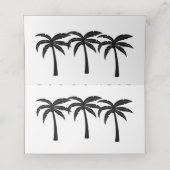 熱帯性ヤシの木 プレイスカード (内部開封)