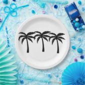 熱帯性ヤシの木 ペーパープレート (パーティー)