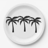 熱帯性ヤシの木 ペーパープレート (正面)