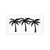 熱帯性ヤシの木 ラベル (正面)