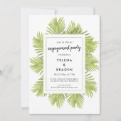 熱帯性ヤシの木 招待状 (正面)