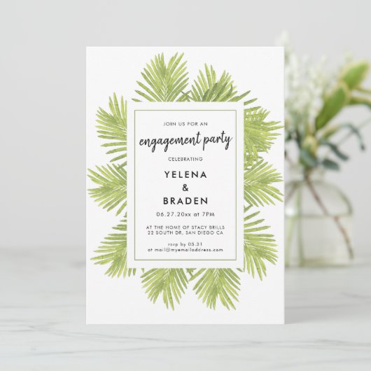 熱帯性ヤシの木 招待状 (スタンド正面)