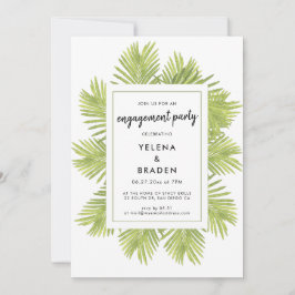 熱帯性ヤシの木 招待状