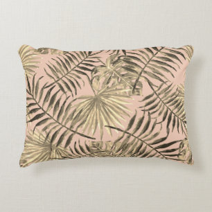 熱帯性ヤシの葉 アクセントクッション