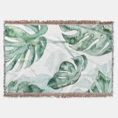 熱帯性ヤシの葉 スローブランケット (正面)