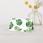 熱帯性ヤシの葉 プレイスカード (裏面)