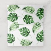 熱帯性ヤシの葉 プレイスカード (内部開封)