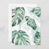 熱帯性ヤシの葉 ポストカード (正面/裏面)