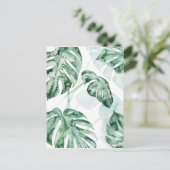 熱帯性ヤシの葉 ポストカード (スタンド正面)