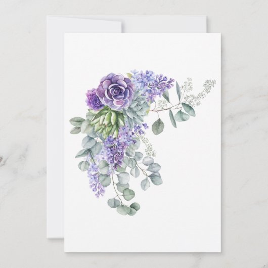 熱帯性ユーカリ結婚モン セーブザデート (裏面)