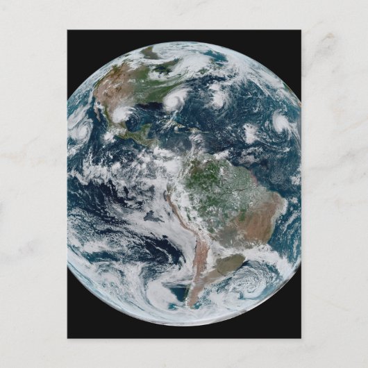 熱帯性低気圧の緩やかな連鎖 ポストカード (正面)