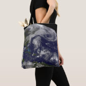 熱帯性低気圧カティア、リー、マリア、ネイト。 トートバッグ (クローズアップ)