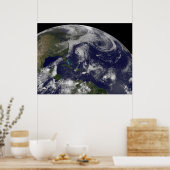 熱帯性低気圧カティア、リー、マリア、ネイト。 ポスター (キッチン)