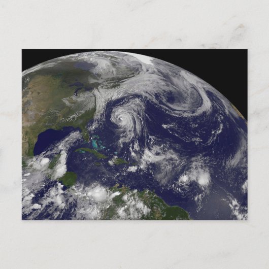 熱帯性低気圧カティア、リー、マリア、ネイト。 ポストカード (正面)