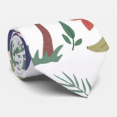 熱帯性動物のシームレスパターンのマカオとサル ネクタイ (ロール)