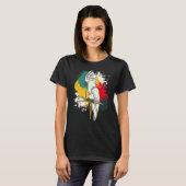 熱帯性動物鳥観察オウムのオウムのバーダーコロフ Tシャツ (正面フル)