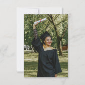 熱帯性卒業サンキューカード（写真あり） 招待状 (裏面)