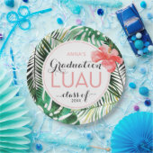 熱帯性卒業ルアウ(ハワイ式宴会)パーティー ペーパープレート (パーティー)