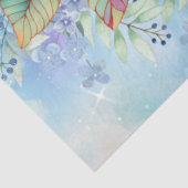 熱帯性大型ウミガメ&ウォータカラー花模様 薄葉紙 (詳細)