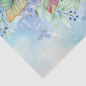 熱帯性大型ウミガメ&ウォータカラー花模様 薄葉紙 (詳細)