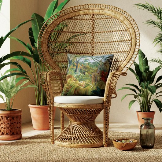 熱帯性嵐のタイガーHenriルソー クッション