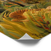 熱帯性嵐の中のトラ |アンリ・ルソー ポスター (角)