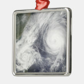 熱帯性嵐パルマと台風すごいメロール メタルオーナメント (左)