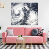 熱帯性嵐ボリス・クリスティナ キャンバスプリント (インサイチュ (リビング))
