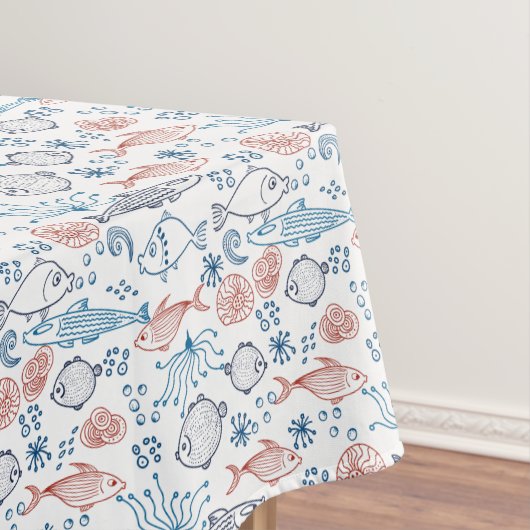 熱帯性海おもしろい魚の水中 テーブルクロス (インサイチュ)